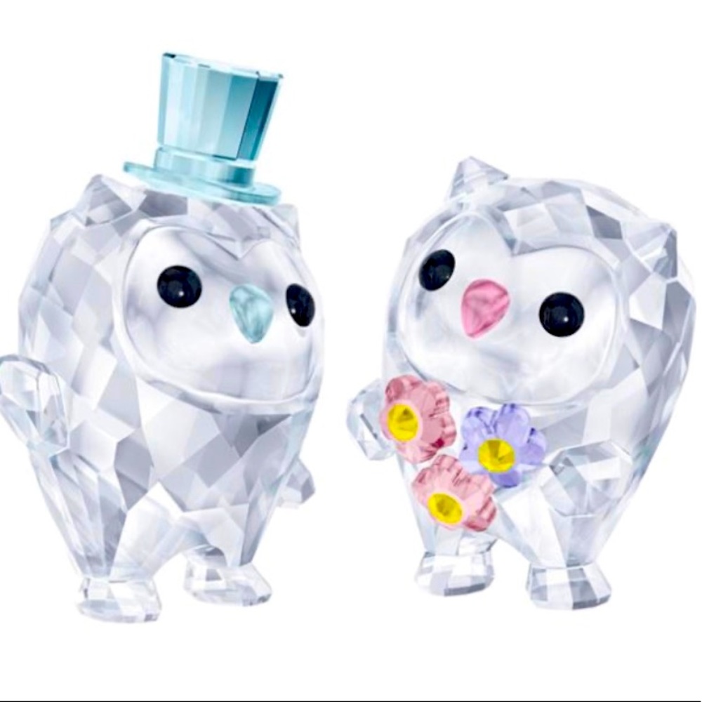 Swarovski “Hoot-We are in Love” wedding figurines